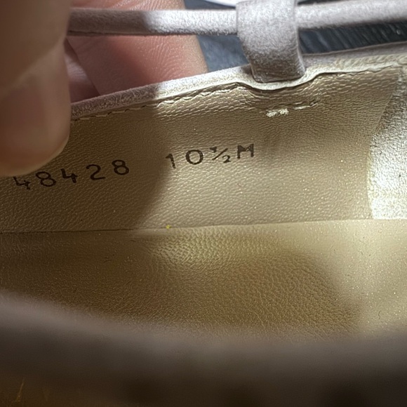 Stuart Weitzman Cordon Hush Suede Lace Up Ballerina Pumps Shoes Size 10.5 - Picture 10 of 10